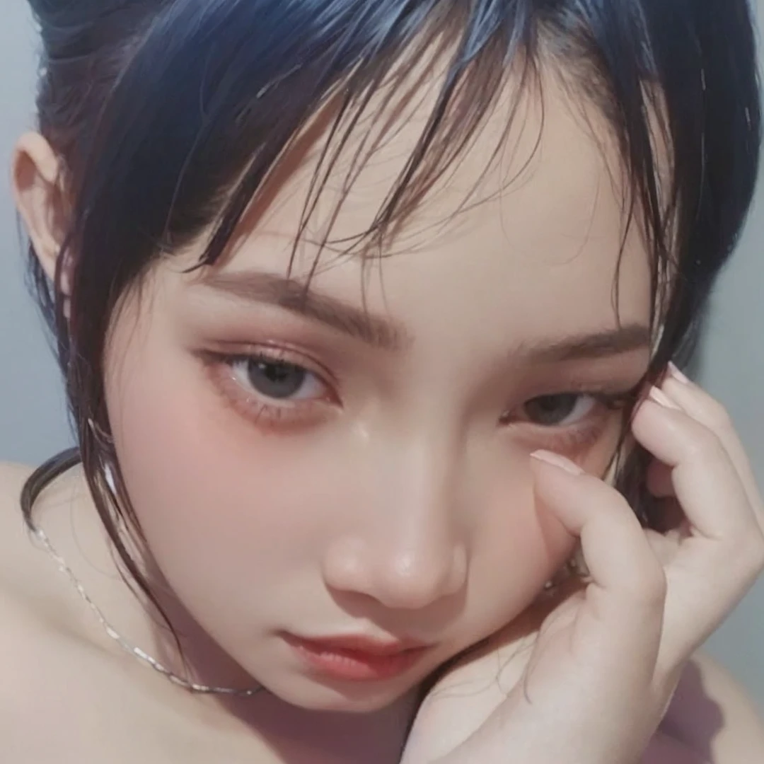 a close up of a woman with a red lipstick and a black shirt, kiko mizuhara, sui ishida with black hair, fubuki, a young asian woman, young cute wan asian face, paru itagaki, black bob hair, girl with black hair, black bob cut hair, young asian girl, eiko ishioka, lulu chen, phone screen size, 16:9, masterpeace, pro, photography, real, mobile phone screen, wearing black hijab, dark silhouette
