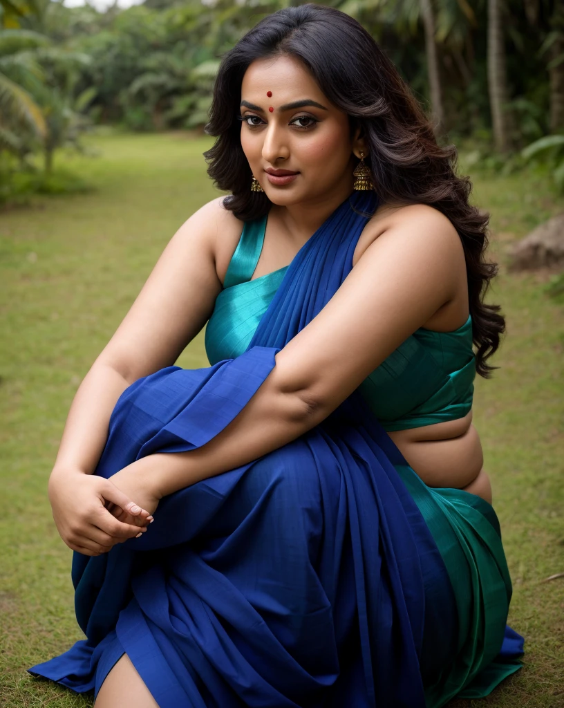 Foto RAW, photorealistic, photography, full body shot, master shot, perfect eyes, goddess like beauty, pierced eyes, perfect thick chubby mallu Desi aunty bhabhi, Wearing a Stanapatta, a chest-band.Saree model, model Photography, Indian saree shoot, Indian traditional wear advertising photography, traditional wear brand shoot, face of Indian actress Sonakshi Sinha, masterpiece, realistic, realism, incredible details,  pleasure, photorealism, detailed skin, skin pores, high contrast, photorealistic Artstation 8k HD digital art trend of high definition and detailed realistic skin texture, ultra detail, realistic skin texture, armature, best quality, ultra high definition, (photorealistic:1.4),, high resolution, detail, raw photo, sweat, Re sharp, by Lee Jefferies Nikon D850 Film Stock Photo 4 Kodak Portra 400 Camera F1.6 Lens Rich Color Ultra Real Realistic Realistic Textures Dramatic Lighting Unreal Engine Trending at Art Station Cinestill 800,(pele altamente detalhada: 1.2), 8k UHD, DSLR, soft-lighting, alta qualidade, grain of film, Fujifilm XT3,she didn't like to wear blouse or bra, she is happy to wear only saree, she hates blouse or bra, detailed hairy armpits, hyper realistic skin, skin pores, sweat, veins, 