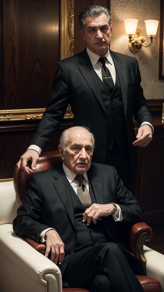 Mario Mannochio, the new Mannochio crime family consigliere, Italian American mob consigliere, 85 years old, 2023, in Rhode Island, GTA 4 style