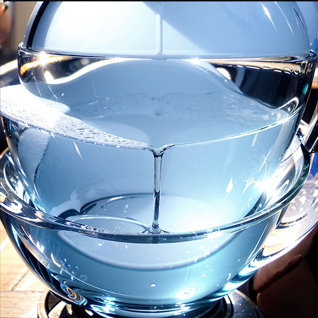 A VIDEO GAME CUP WITH A VIDEO GAME BACKGROUND THAT PROJECTS VERY BEAUTIFUL RAYS OF ORANGE AND WHITE COLORS AND ILLUMINATES THE CUP , THAT FROM THE BACKGROUND YOU SEE A LABORATORY , The best quality