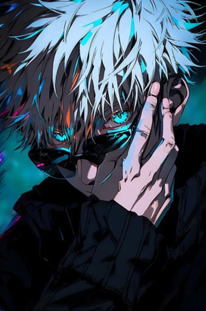 anime guy with white hair and blue eyes talking on a cell phone, best anime 4k konachan wallpaper, ken kaneki, 4 k manga wallpaper, 4k anime wallpaper, anime wallpaper 4 k, anime wallpaper 4k, 坏蛋动漫8 K, Gojo Satoru, ultra hd anime wallpaper, anime art wallpaper 4k, anime art wallpaper 4 k, JUJUTSU KAİSEN