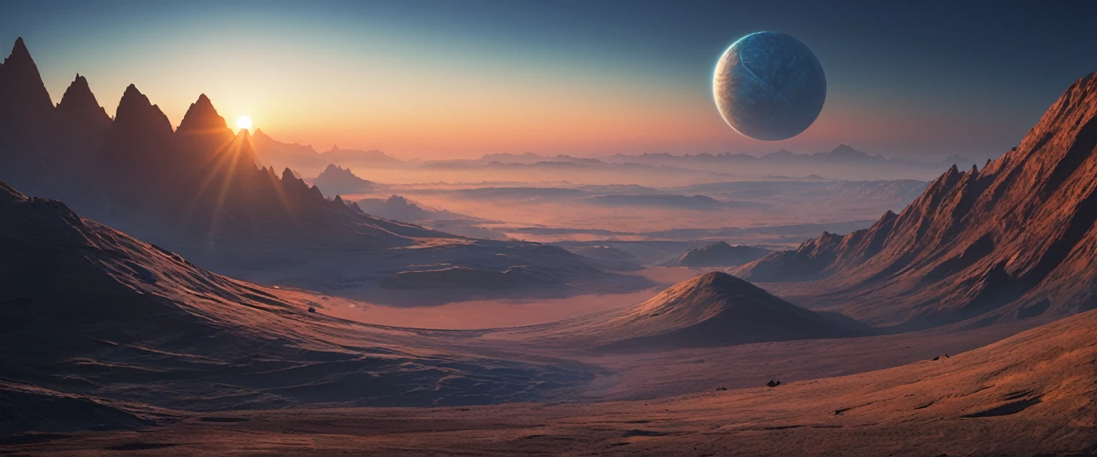 alien planet Sunrise Time
