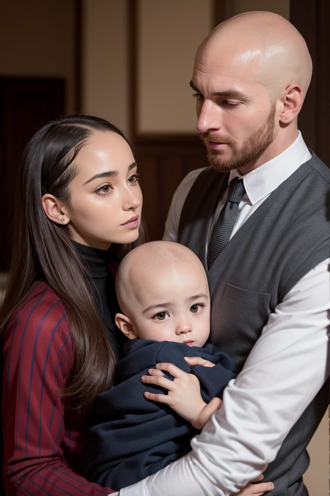 Messi with bald patches and Juliet
