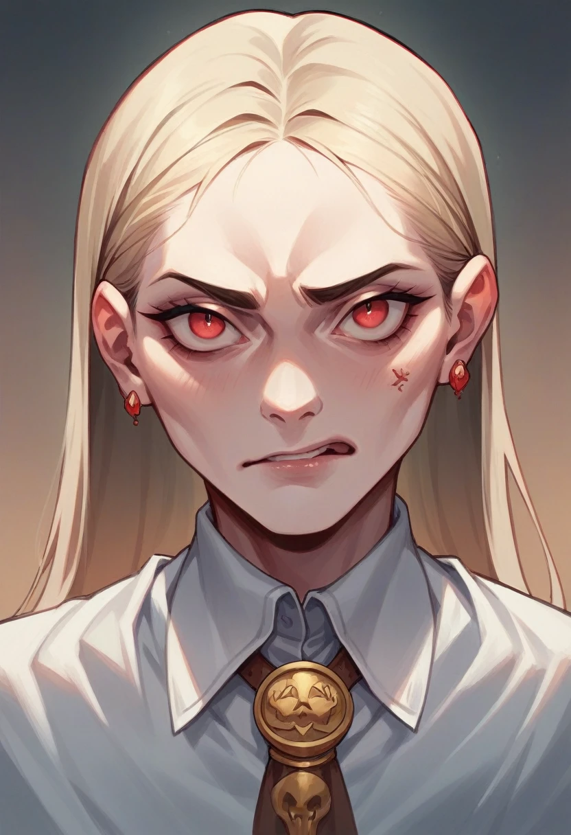Putin split face a good side( kindness) other evil ( diabolical)