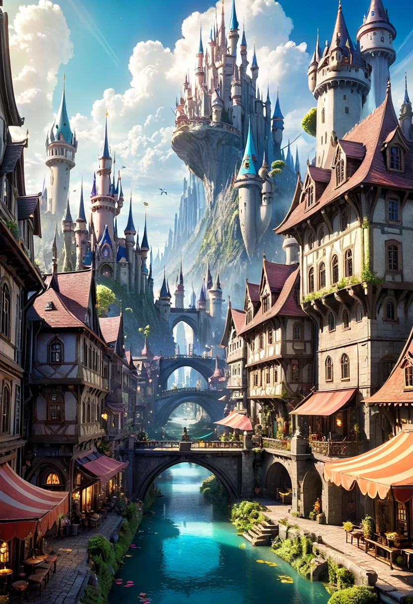 A beautiful jaw dropping city that is mash up of fairy tale and scifi.