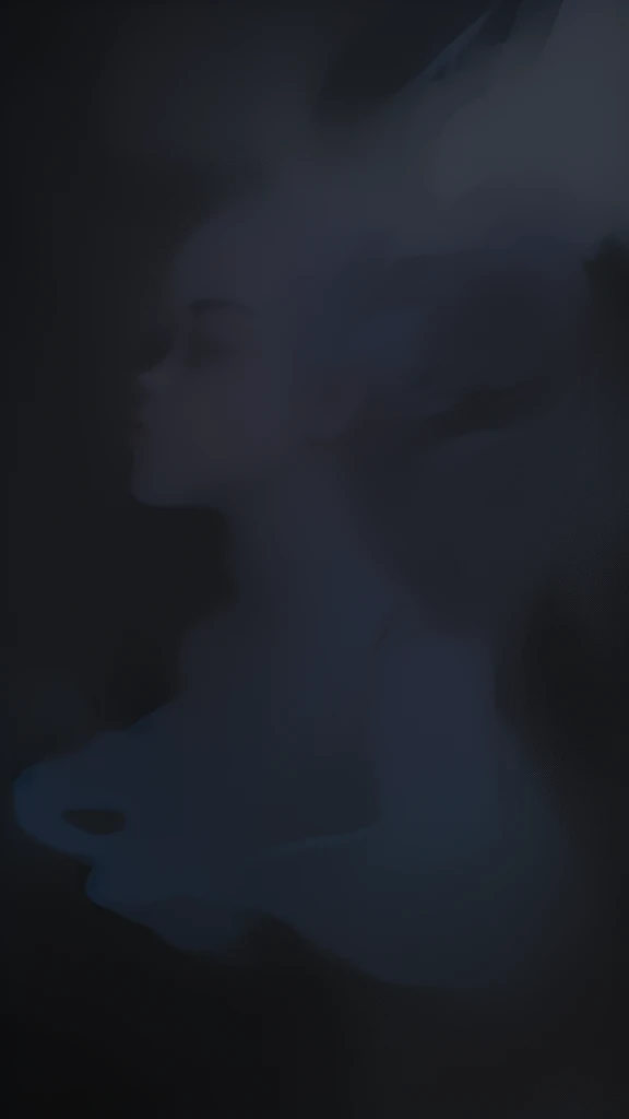 ((SFW)), (best quality,4k,8k, high res,masterpiece:1.2), ((masterpiece)), (((best quality))), slightly muted colors, hair color, hairstyle fax, eyes, clouds, flowy hair, stars in hair, adult, starry eyes, sea, ocean, celestial, hairstyle fax, deity, muted blue hair, sky-like hair with stars, ocean hair, soft smile, (({comforting aura})) (((abstract:0.5, melting elements from the painting, ghostly, transparent))), angels, luminous, bright character, ghostly luminous character, siren, mesmerizing siren, ((2 figures, one dark figure and one light figure mesmerizingly together in the most ethereal romantic artwork))