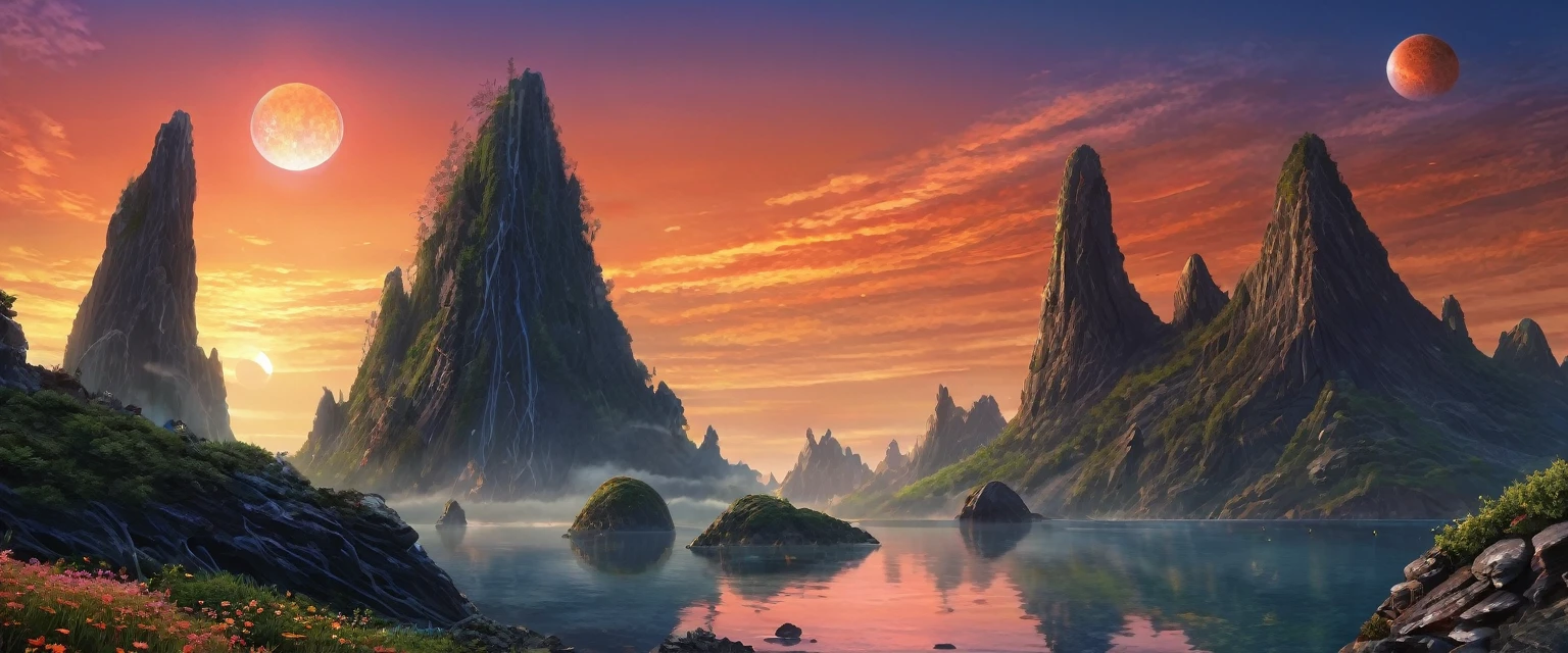 alien planet Sunrise Time