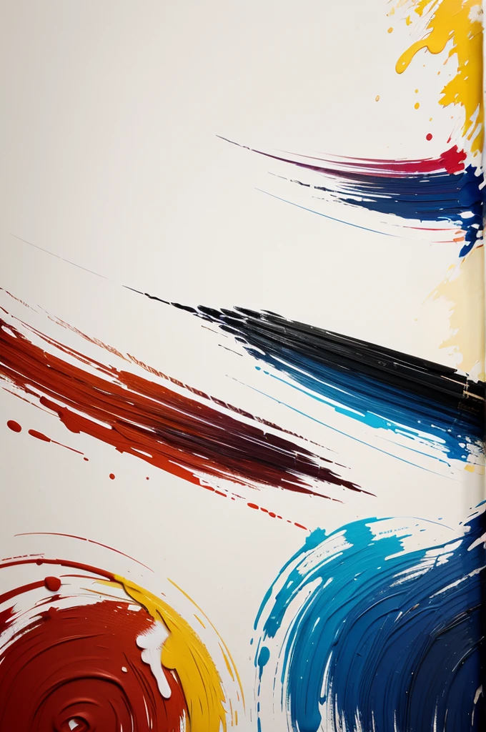 Colorful brush strokes background, paint