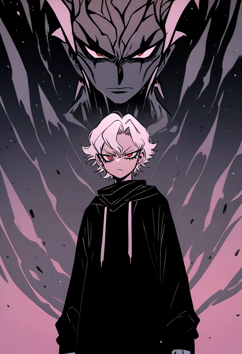 Akira Fudo, Devilman Crybaby, Male, with black clothes
