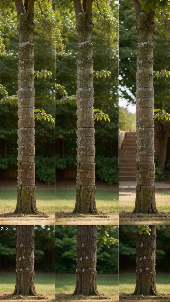 A sequence of images showing a seed growing into a sturdy tree. Each stage of growth represents small efforts and the gradual building of a solid future.