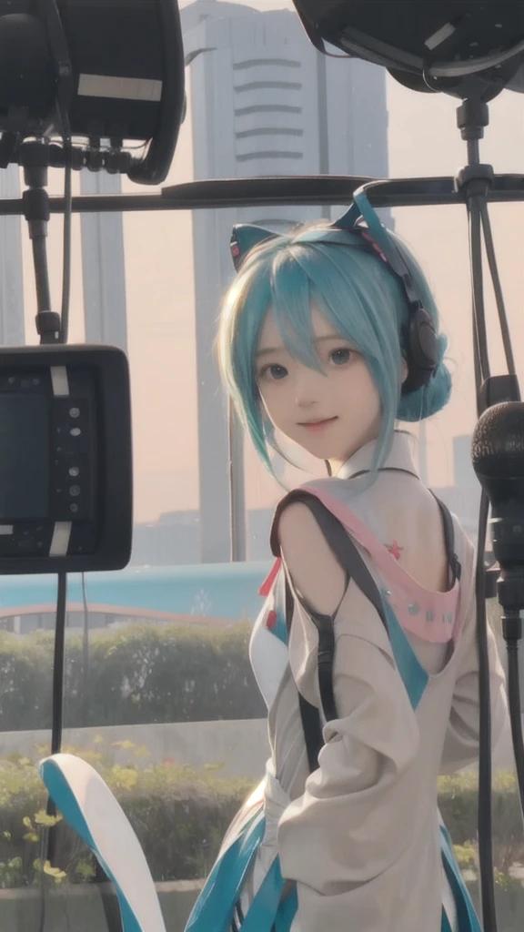 I'm going to sing in the broadcast room, cirno, solo, one shot, Hatsune Miku,