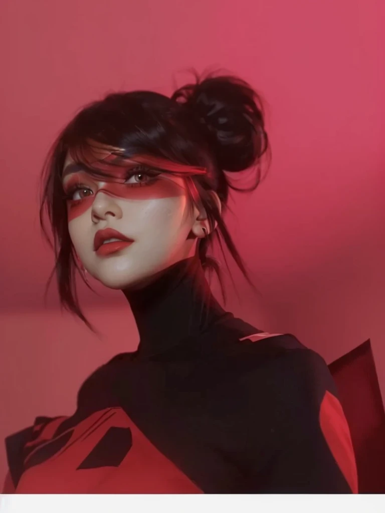 a closeup of a woman with red and black makeup, Ilia Kuvshinov. 4k, artgerm and Ilia Kuvshinov, Ilia Kuvshinov and artgerm, Kuvshinov Iliá, Kuvshinov, ( Ilia Kuvshinov ), alena aenami and artgerm, lois van ross draws