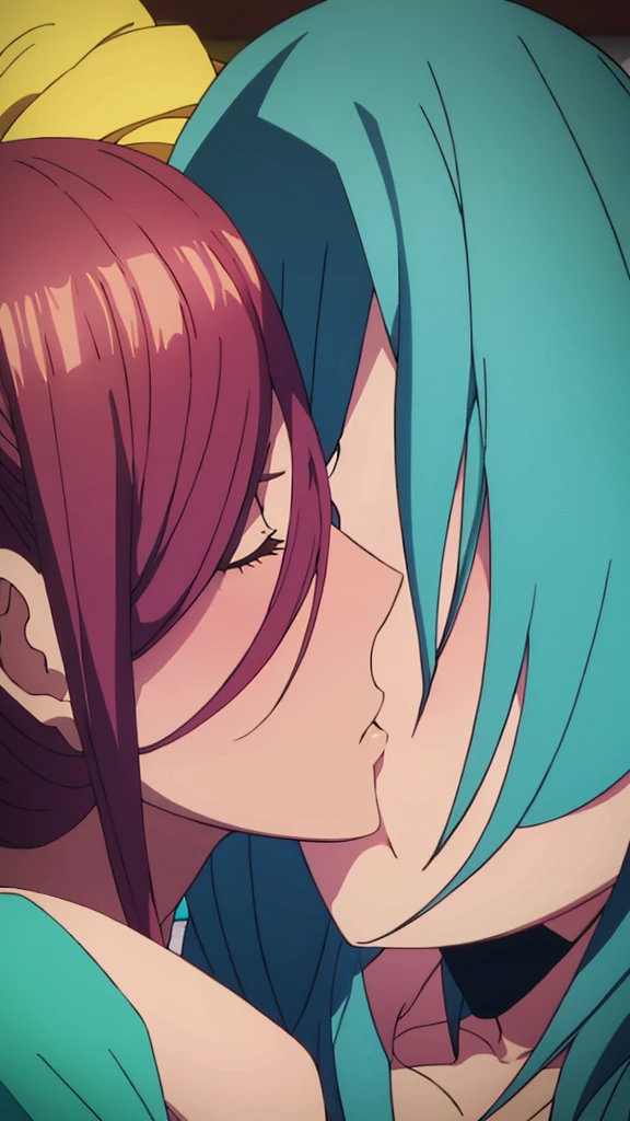 Muku giving a kiss to the direction of the image