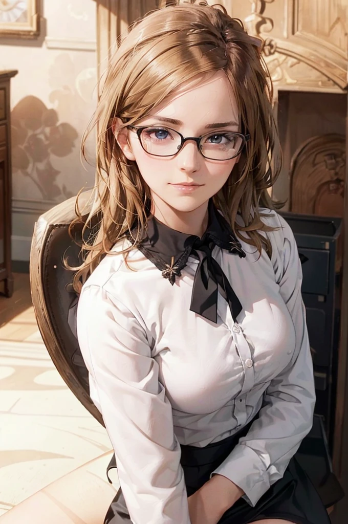 Masterpiece, 最high quality, high quality, High resolution, high quality texture, high quality shadows, High resolution, Beautiful details, Detailed CG, Detailed Texture, Realistic representation of face, Realistic, colorful, delicate, Cinematic Light, Side light, Lens flare, Ray Tracing, sharp concentrated, (1 Girl,concentrated:1.3), ( Intricate details, compensate, PureErosFaceV1:0.5), (細部まで美しいdelicateな顔, 緻密で美しいdelicateな瞳, Perfect Facial Proportions, Dense skin, Optimal ratio of four fingers to one thumb,Unified 8k wallpaper, Arms under chest, Modest chest, Wide Hips, Smooth upper abdomen, 35 years old, blue eyes, glasses, air fortress hair, blonde hair, house wife, the gaze of true love, lips of temptation, A look full of compassion ,a smile full of love, i love you, Acting lovey-dovey, I love you so much I'm crazy,
cabin attendant uniform,white blouse,tight fitting black skirt,black stockings, excellent secretary ,working as a secretary, wooden desk, wooden chair