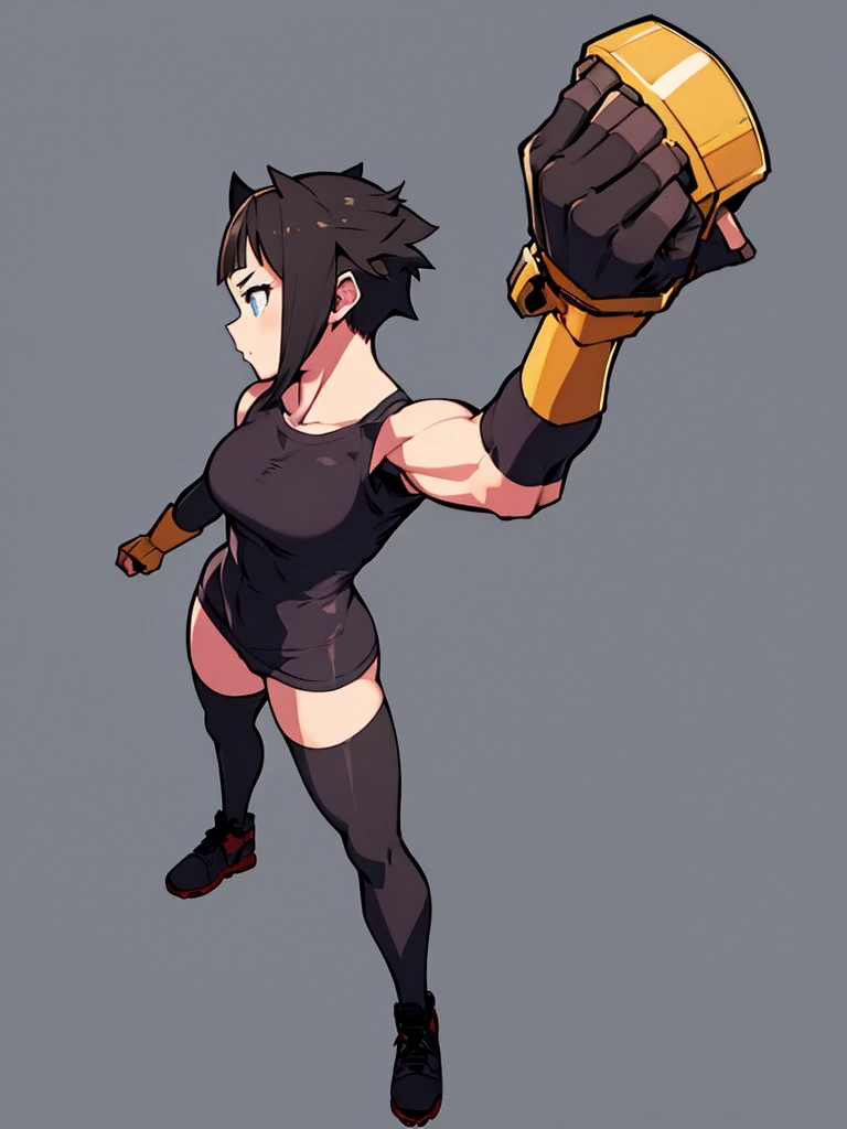 Girl
Solo . Fullbody . Simple background , multiple view , Fitgirl ,