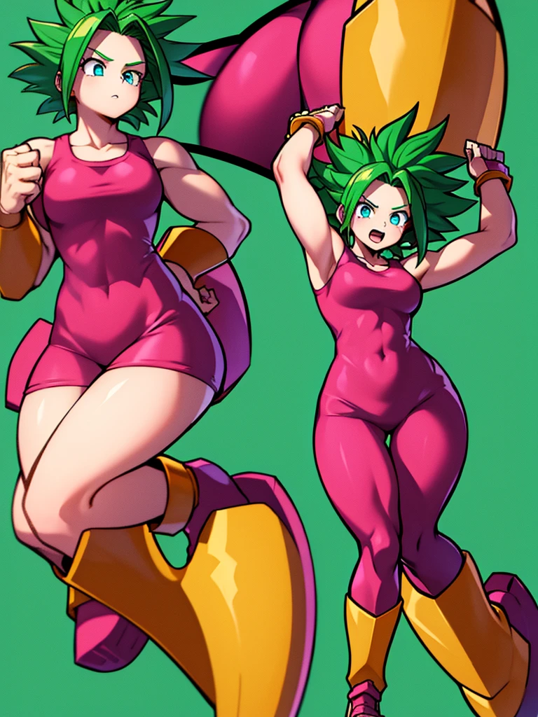 Kefla
Solo . Fullbody . Simple background , multiple view , Fitgirl ,  