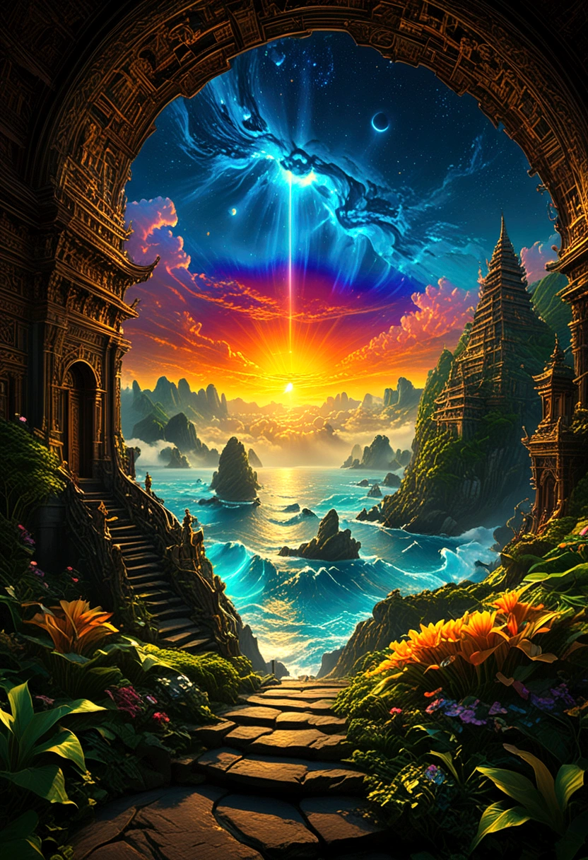 Sunrise Time, sun, by Andy_Lee, best quality, masterpiece, very aesthetic, perfect composition, intricate details, ultra-detailed