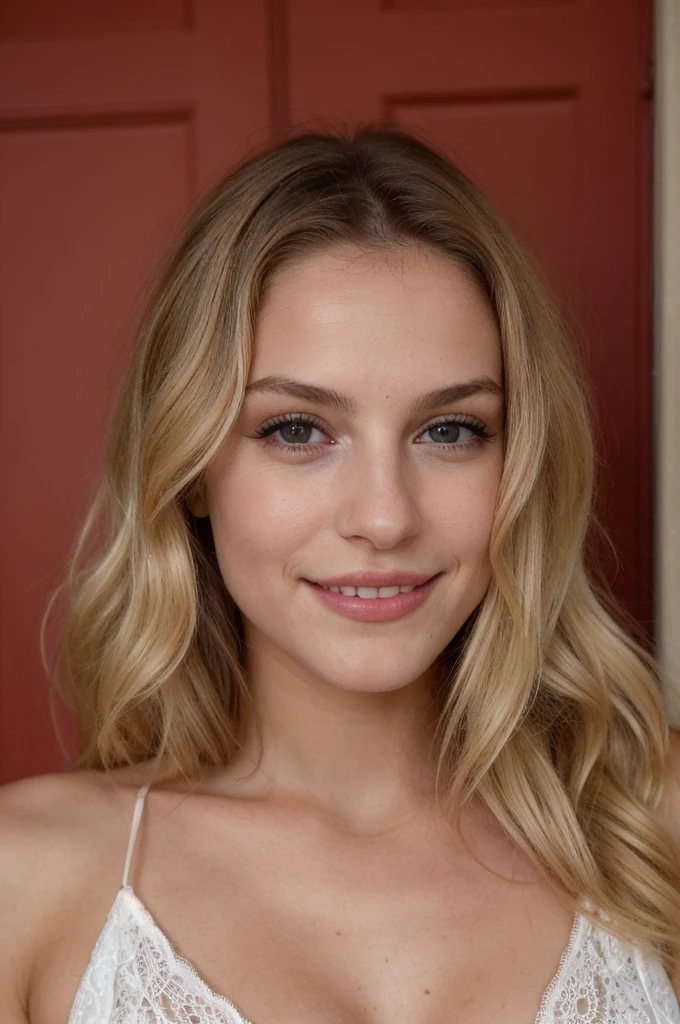 photos corps entier, jeune femme, belle blonde, super mignonne, en porte-jarretelle de couleur rouge, dans une love-room, coquine, 23 ans, position dominatrice, beauté naturelle, visage innocent, gros seins, regard coquin, le soir, thème sombre, Haute résolution, meilleure qualité, très détaillé, netteté, peau détaillée, texture de peau réaliste, texture, Yeux détaillés, 4K, Sourire charmeur, tourné avec Canon, corps parfaitement ajusté , extrêmement détaillé, la photographie_(ultra), photoréaliste, réaliste, un maximum de détails, ultra réaliste, photoréalisme, la photographie, 8K UHD