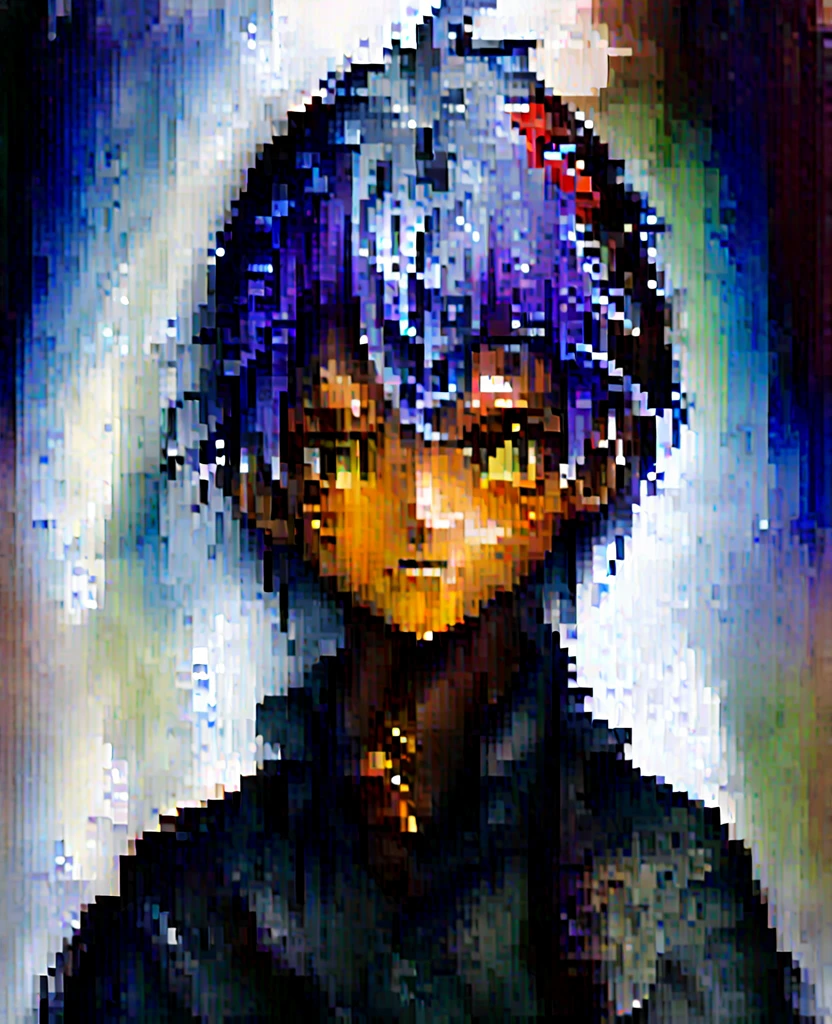Boy, white, with gray hair, wearing a white hoodie, and black demon horns