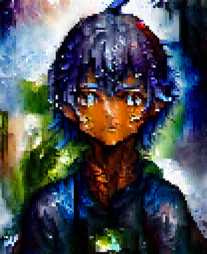 Boy, white, with gray hair, wearing a white hoodie, and black demon horns