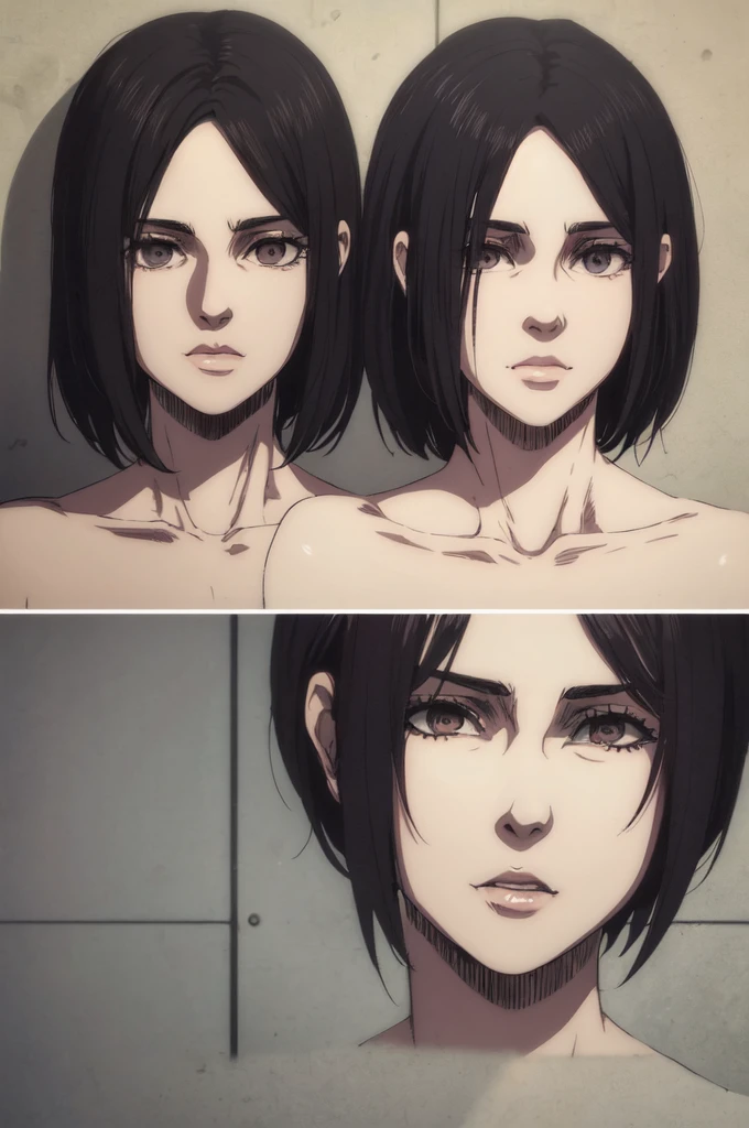1girl,ultra high details, ultra high auality,(highly detailed face)1.2,(high quality of face)1.3,Mikasa Ackerman,highly detailed abs,perfect female anatomy, best quality of shadows,highly detailed muscles,beautiful face,volume shadows