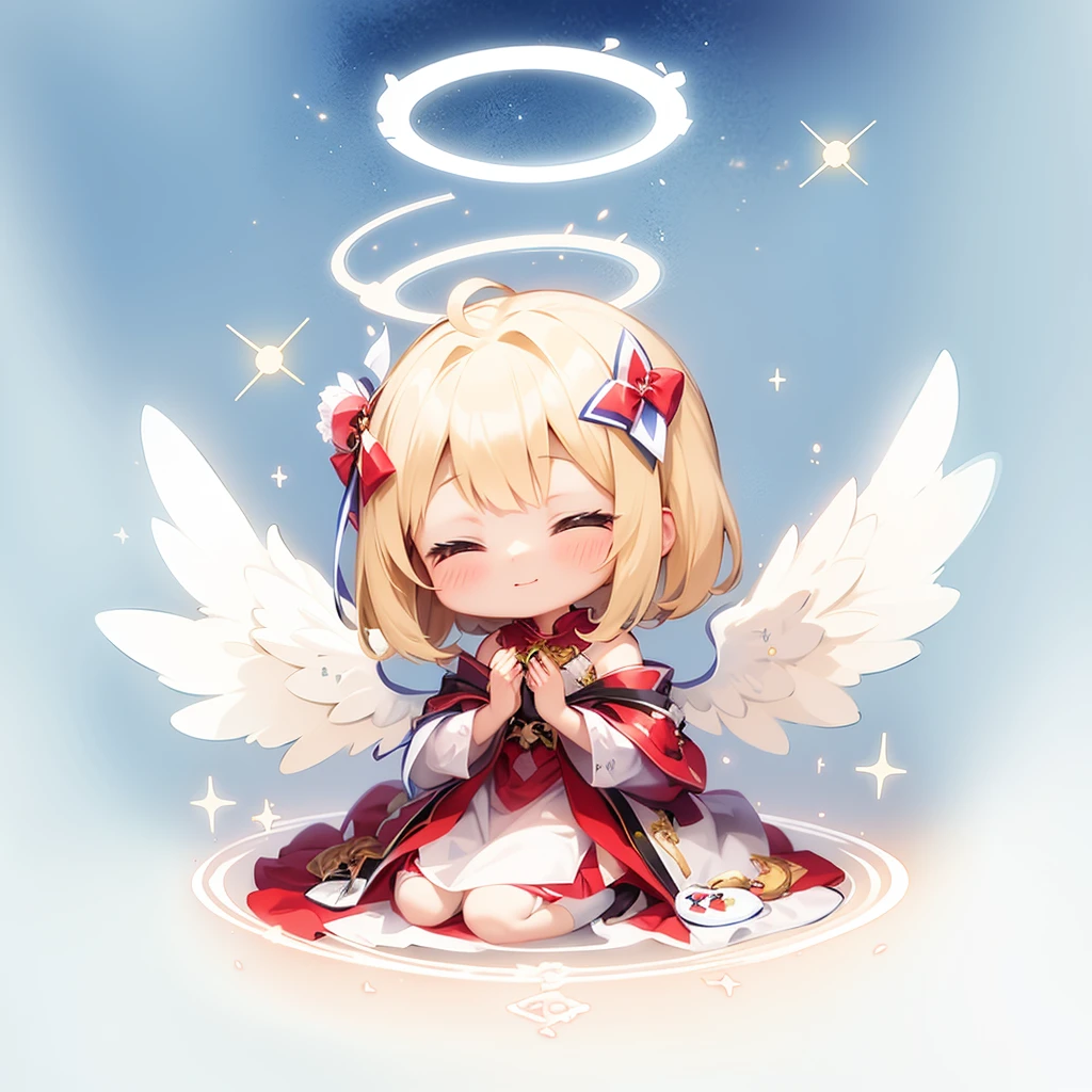 Anime Angel and Halo and Stars in the Sky, angelic halo, Angel Halo, wearing angel halo, Angelic, Angel Girl, of an beautiful angel girl, angel knight girl, angelicales, of beautiful angel, low angel, angelic purity, possibly an angel, angelicales, splash art anime loli, young wan angel, digital art on pixiv,