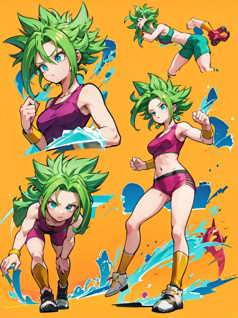Kefla
Solo . Fullbody . Simple background , multiple view , Fitgirl ,