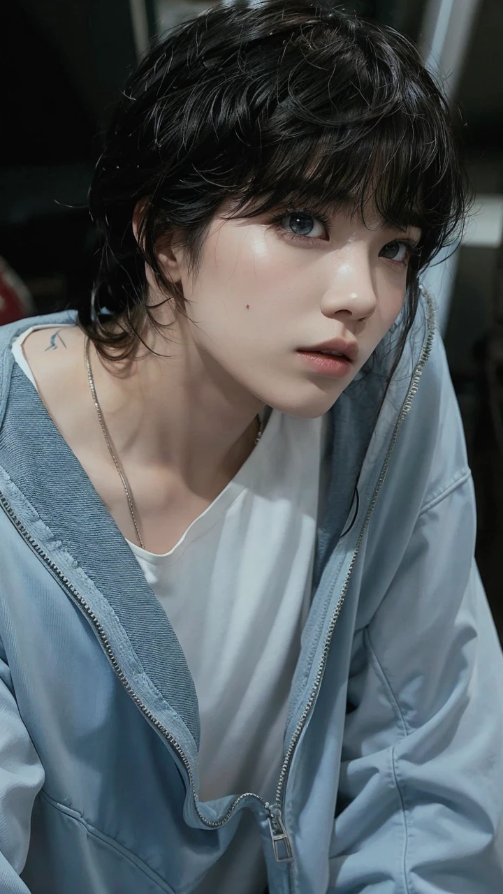 Lalisa manoban with mullet and tattoos.