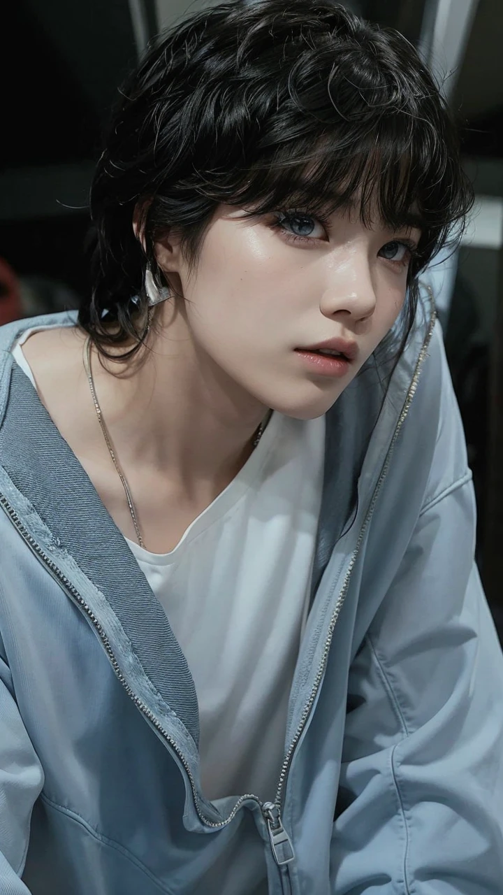 Lalisa manoban with mullet and tattoos.