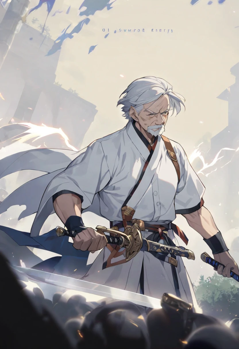 male，sword，Old man，sword energy