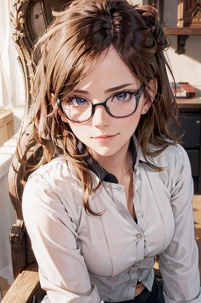 Masterpiece, 最high quality, high quality, High resolution, high quality texture, high quality shadows, High resolution, Beautiful details, Detailed CG, Detailed Texture, Realistic representation of face, Realistic, colorful, delicate, Cinematic Light, Side light, Lens flare, Ray Tracing, sharp concentrated, (1 Girl,concentrated:1.3), ( Intricate details, compensate, PureErosFaceV1:0.5), (細部まで美しいdelicateな顔, 緻密で美しいdelicateな瞳, Perfect Facial Proportions, Dense skin, Optimal ratio of four fingers to one thumb,Unified 8k wallpaper, Arms under chest, Modest chest, Wide Hips, Smooth upper abdomen, 35 years old, blue eyes, glasses, air fortress hair, blonde hair, house wife, the gaze of true love, lips of temptation, A look full of compassion ,a smile full of love, i love you, Acting lovey-dovey, I love you so much I'm crazy,
cabin attendant uniform,white blouse,tight fitting black skirt,black stockings, excellent secretary ,working as a secretary, wooden desk, wooden chair