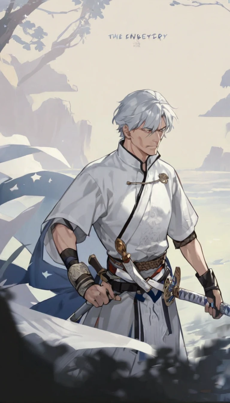 male,sword,Old man,sword energy