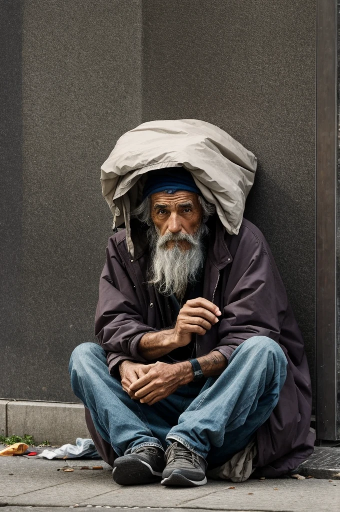 homeless man