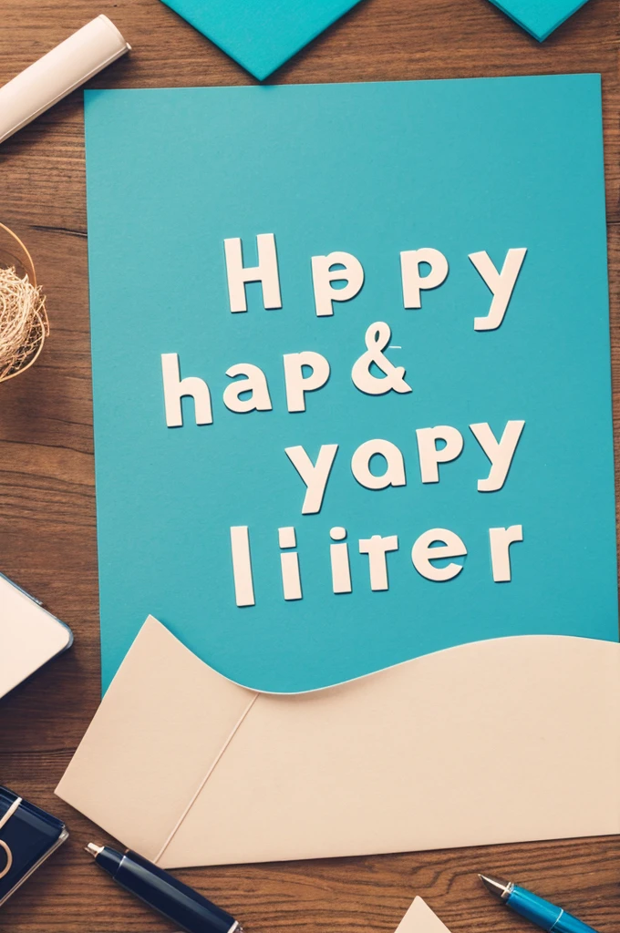 Generate a writing with beautiful letters that says: happy Father's Day