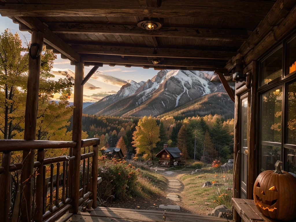 (halloween theme:1.3), (Mountain Cabin (Mountain Cabin) (Mountain Cabin (Mountain Cabin)) (Mountain Cabin (Mountain Cabin) (Mountain Cabin (Mountain Cabin))) (Mountain Cabin (Mountain Cabin) (Mountain Cabin (Mountain Cabin)) (Mountain Cabin (Mountain Cabin) (Mountain Cabin (Mountain Cabin)))) (Mountain Cabin (Mountain Cabin) (Mountain Cabin (Mountain Cabin)) (Mountain Cabin (Mountain Cabin) (Mountain Cabin (Mountain Cabin))) (Mountain Cabin (Mountain Cabin) (Mountain Cabin (Mountain Cabin)) (Mountain Cabin (Mountain Cabin) (Mountain Cabin (Mountain Cabin))))):1.3), (Pixel art:1.5), Mountain road decorated for Halloween、Halloween Decoration Hats、Autumn mountain hut、Colored leaves、Sunset、Mountain hut bathed in the sunset、Evening glow、