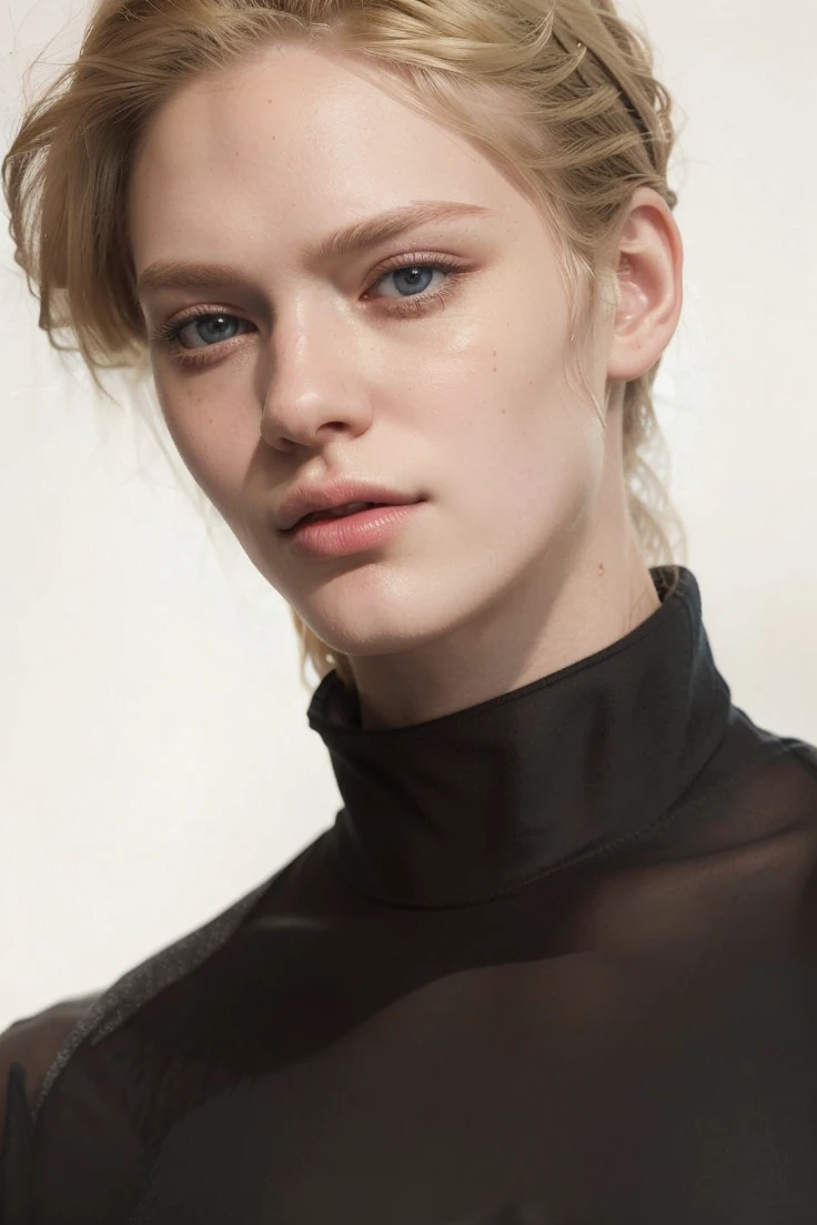 Straight hair, pale skin, sweatshirt, blond hair,  blue eyes, hyperrealistic, tumblr, delicate, epic, smooth and pale skin, background, background with bokeh effect, blond hair, longeyelashes, solid circle eyes, ccurate, hyperrealism, Surrealism, drop shadow, 8k, super detail, best quality, UHD, masterpiece, anatomically correct, UHD, masterpiece, anatomically correct,  textured skin, super detail, high details, high quality, 16k, 1080P, 4K, 8k, straight hair, , Realism,