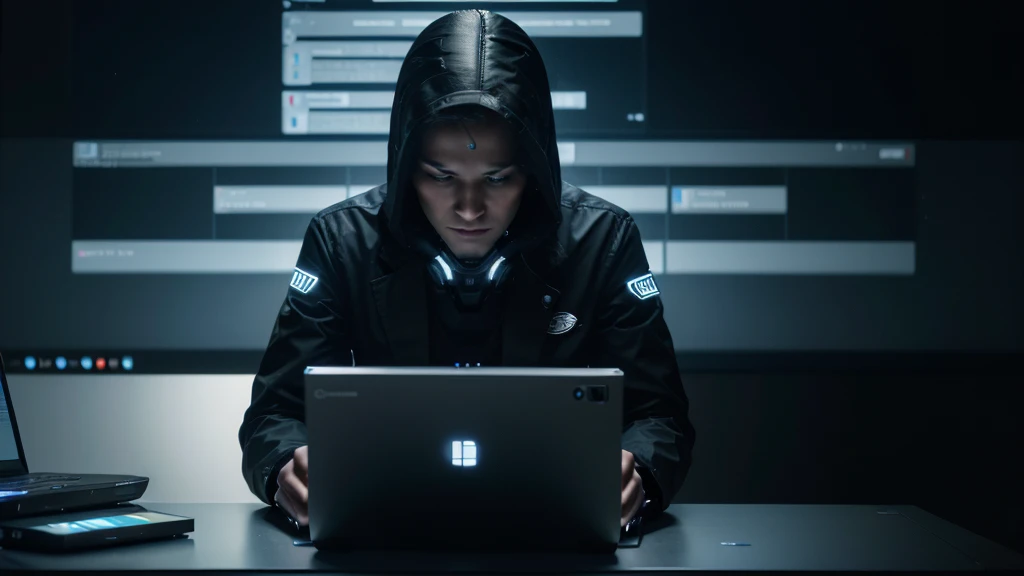 someone is typing on a laptop with a lot of icons on the screen, enterprise workflow engine, advanced technology, technical, technologies, it specialist, highly technical, integrating with technology, technological, take control of your data, hacking into the mainframe, technology, endless collaboration with ai, creative coder with a computer, pc screen image, on a dark background, automation