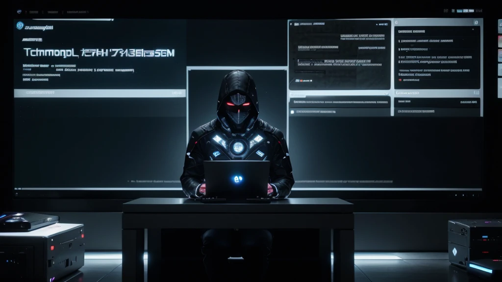 someone is typing on a laptop with a lot of icons on the screen, enterprise workflow engine, advanced technology, technical, technologies, it specialist, highly technical, integrating with technology, technological, take control of your data, hacking into the mainframe, technology, endless collaboration with ai, creative coder with a computer, pc screen image, on a dark background, automation