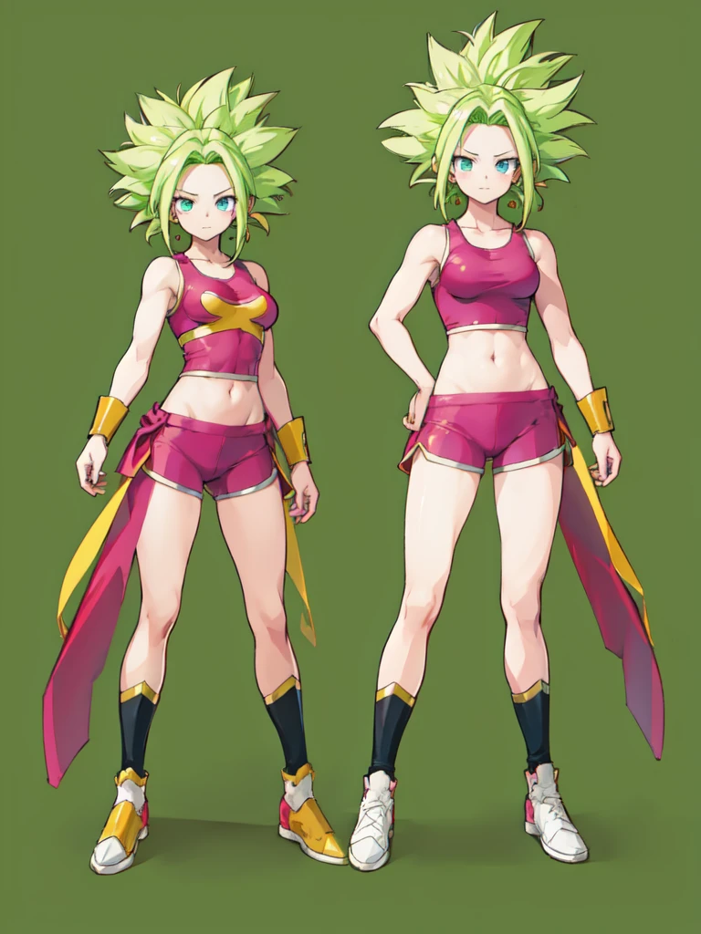 Kefla
Solo . Fullbody . Simple background , multiple view , Fitgirl , masterpiece