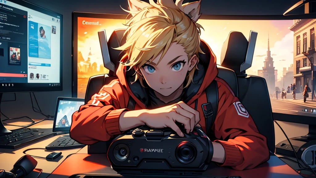 Create a youtube video cover on the subject of video games
