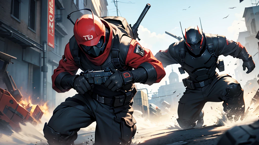 Create a youtube video cover on the subject of video games, like an action scene.
