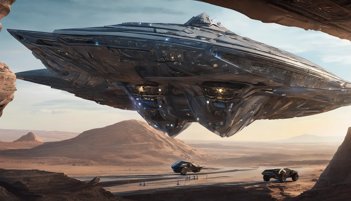 Am astounding blend of Victorian and futuristic elements, a unique starship takes center stage, designed by the genius imaginations of Mary Shelley & Michael Westmore, & John Carpenter. The starship is an amalgamation of iconic vehicles from different eras, including a 1980 Lamborghini, a 1960s Shelby Mustang, and a 1974 Winnebago. The ship's journey through the vast expanse near a Saturn-Earth-esque planet is brought to life in stunning 750k UHD.The intricate motherboard forms the backbone of the vessel, culminating in an imposing, frightful, & creepy Vulture's head is carved into the front. The ship's powerful artillery is visible in the background, while blue crystal diamond bat shaped nacelles adorn the rear. In this awe-inspiring blend of steampunk-inspired and futuristic elements, a unique starship takes center stage, designed by the genius imaginations of Mary Shelley & & Ridley Scott. The starship is an amalgamation of iconic vehicles from different eras, including a 1980 USA Submarine, a 1950s Hearse, and 1924 Deusenberg. The ship's journey through the vast expanse near a Saturn-Earth-esque planet is brought to life in stunning 750k UHD.The intricate motherboard forms the backbone of the vessel, culminating in an imposing, frightful, & creepy vicious Python's head is carved into the front. The ship's powerful artillery is visible in the background, while blood crystal diamond tiger tail shaped nacelles adorn the rear.In this awe-inspiring blend of medieval-inspired and futuristic elements, a unique starship takes center stage, designed by the genius imaginations of Mary Shelley & Tim Burton, & Ridley Scott. The starship is an amalgamation of iconic vehicles from different eras, including a 1980 Lamborghini, a 1960s Shelby Mustang, and a 1974 Winnebago. The ship's journey through the vast expanse near a Saturn-Earth-esque planet is brought to life in stunning 750k UHD.The intricate motherboard forms
