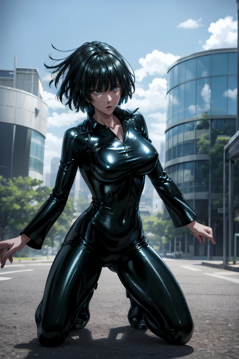 Fubuki, Beautiful cyberpunk woman with crown, With Master Chef style armor, sci-fi technology, HDR (High Dymanic Range), ray tracing, very sexy, whole body, battle pose