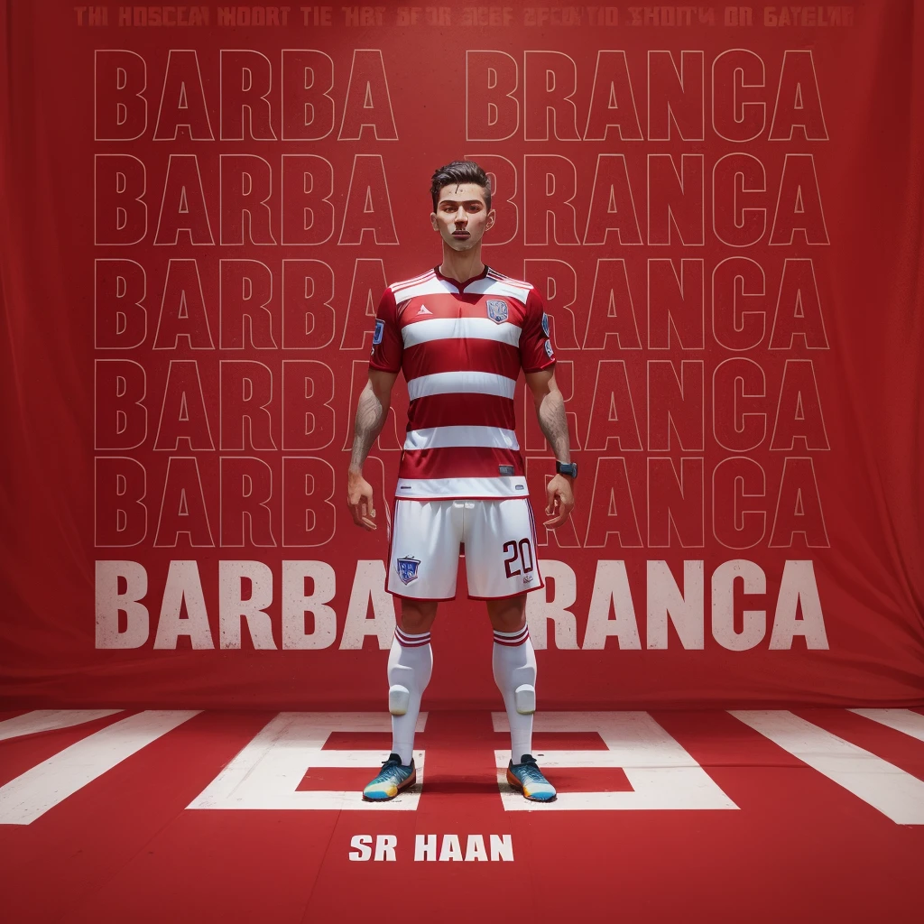 homem soccer player, face detailed, eyeballs, gura, nose short hair