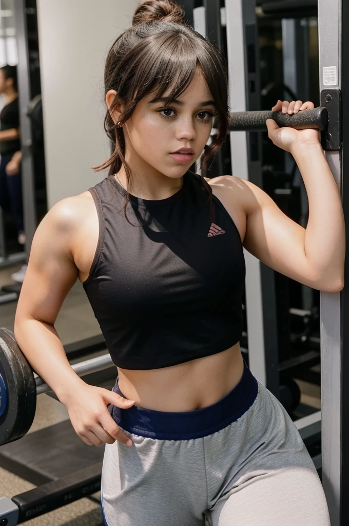 jenna_ortega she working out at the gym
