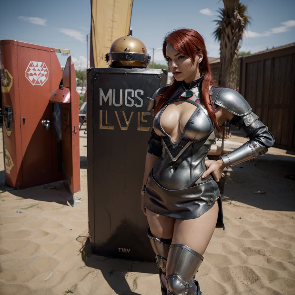 retrofuturist, bodysuit, superhero,((miss fortune,shermie,jubilee)),1girl, armored slutty superhero, (((armored dress))), full body,4k,photo, photographic style, photography