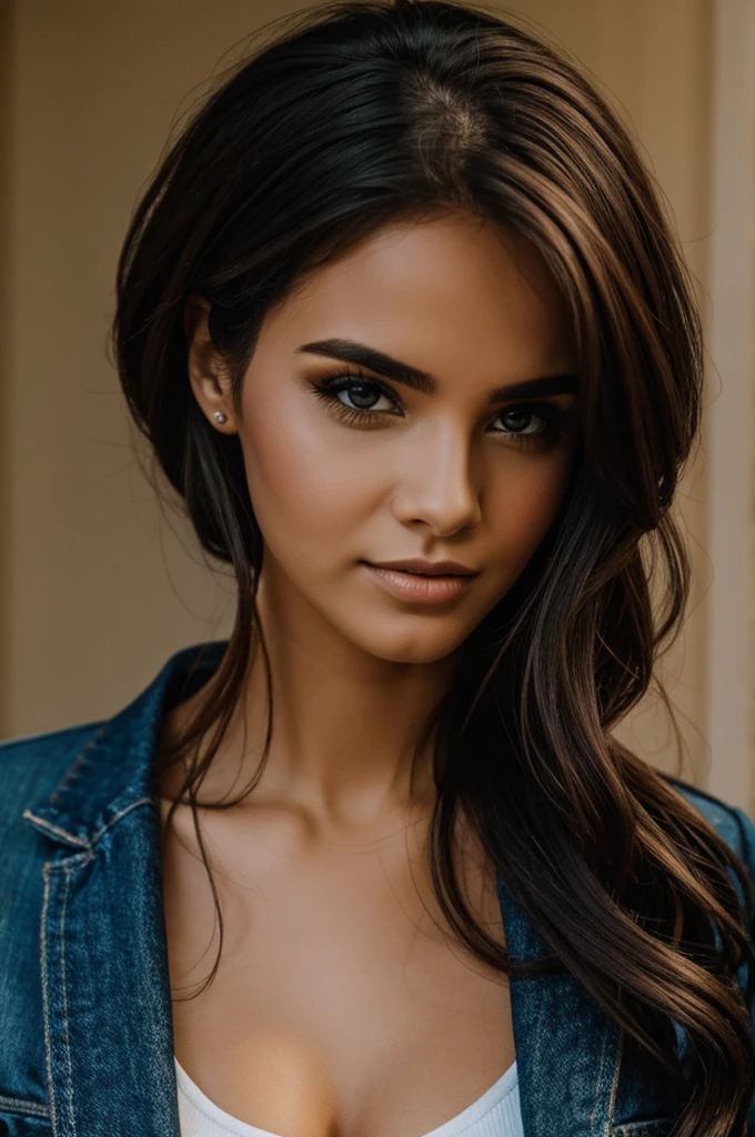 a woman
