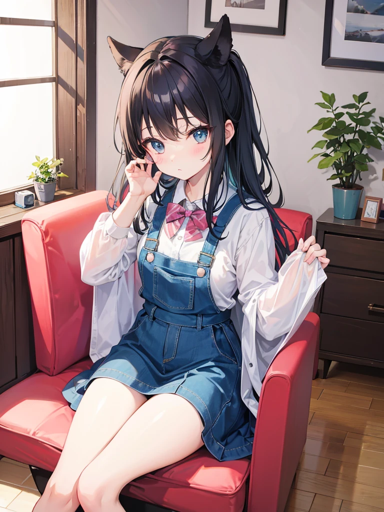 Kawaii girl sitting