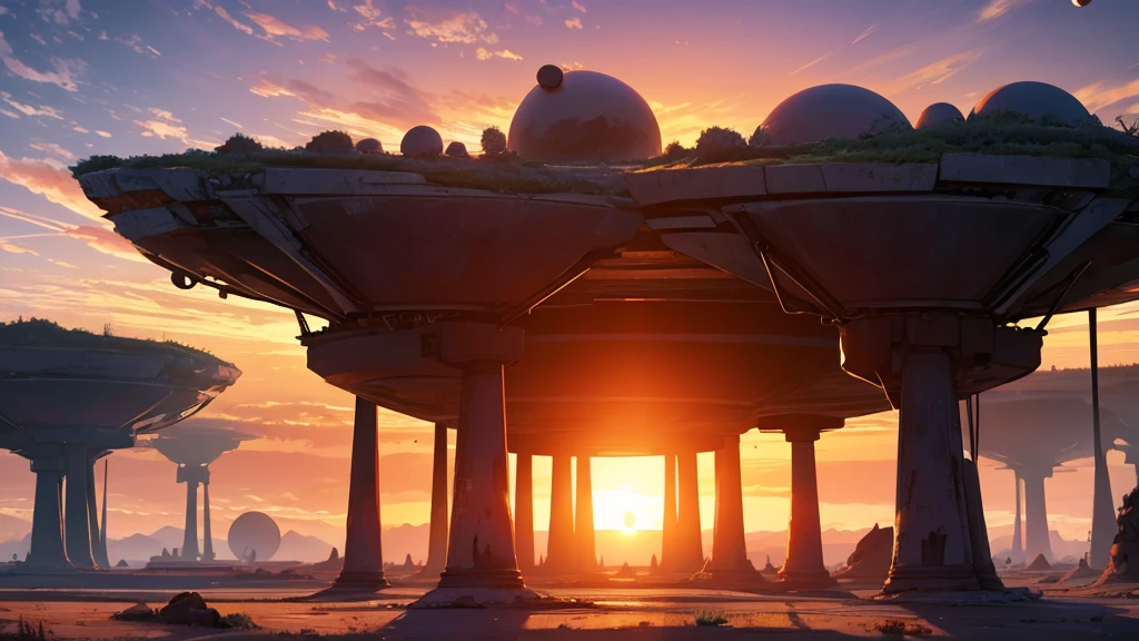 alien planet, sunrise time