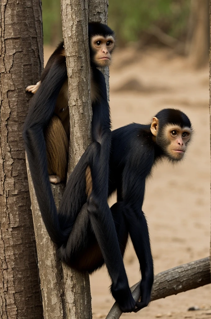 Spider monkey with tinku suit